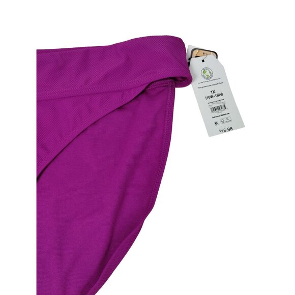 Time and Tru Womens XL Passionate Plum Mid Rise Bikini Bottoms 1X - Picture 3 of 5